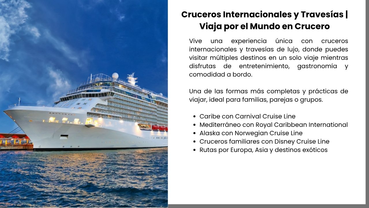 Cruceros & Travesías